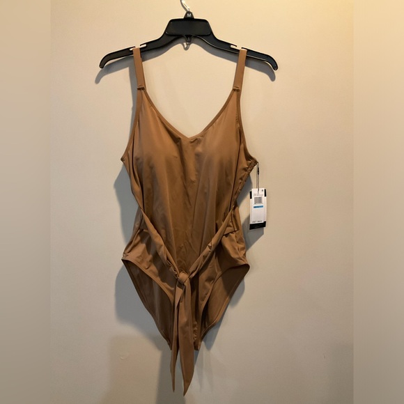 NWT l Nicole Miller l XL l One Piece | Tie Front | - Picture 2 of 8